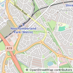 Map of Newcastle Upon Tyne, Tyne and Wear
