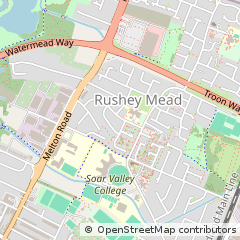 Map of Leicester, Leicestershire