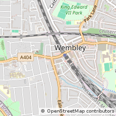 Map of Wembley, Middlesex