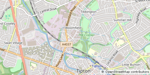 Map of Tipton, West Midlands