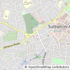 Map of Sutton in Ashfield, Notts