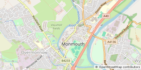 Map of Monmouthshire