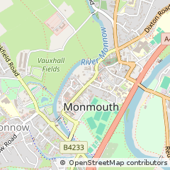 Map of Monmouthshire
