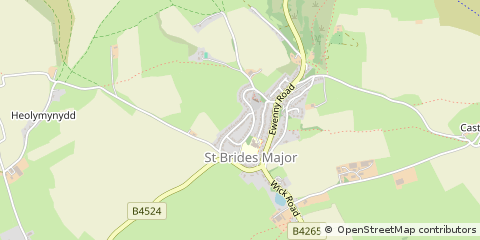 Map of Bridgend