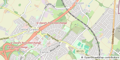 Map of Deeside, Clwyd