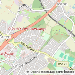 Map of Deeside, Clwyd