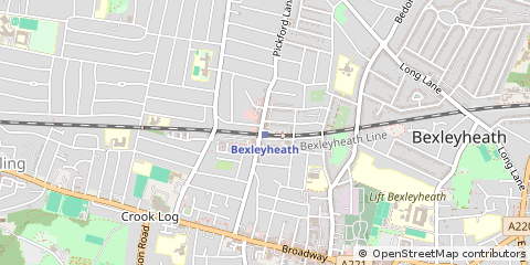 Map of Bexleyheath, Kent