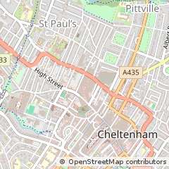 Map of Cheltenham, Gloucestershire