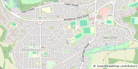 Map of Leeds, West Yorkshire