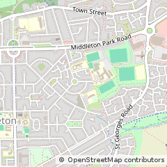 Map of Leeds, West Yorkshire