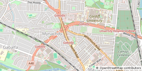 Map of Cardiff