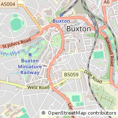 Map of Buxton, Derbyshire