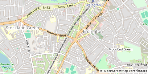 Map of Birmingham, West Midlands