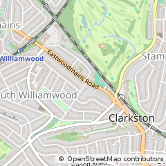 Map of Clarkston, Glasgow
