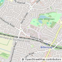 Map of Billericay, Essex