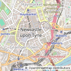 Map of Newcastle Upon Tyne