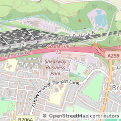 Map of Folkestone, Kent