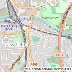 Map of Peterborough, Cambridgeshire