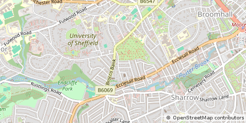 Map of Sheffield