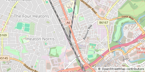 Map of Stockport, Cheshire