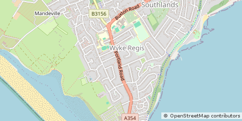 Map of Weymouth, Dorset