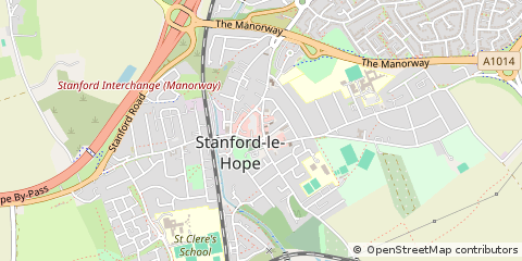 Map of Stanford-LE-Hope, Essex