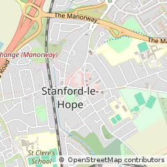 Map of Stanford-LE-Hope, Essex