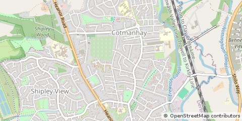 Map of Ilkeston, Derbyshire