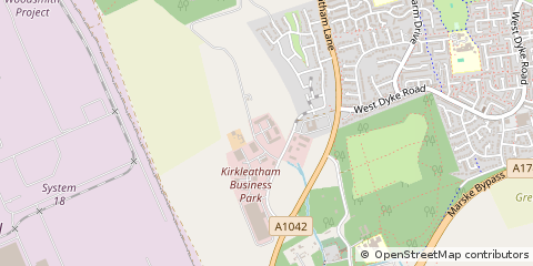 Map of Redcar, Cleveland