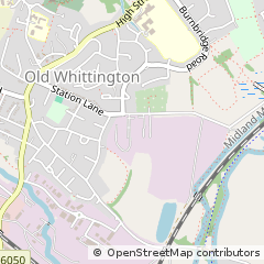 Map of Chesterfield, Derbyshire