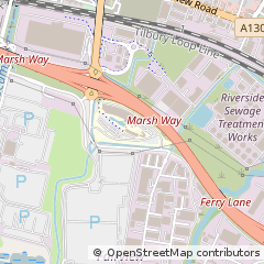 Map of Rainham, Essex
