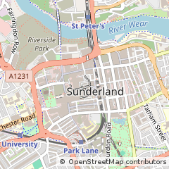 Map of Sunderland