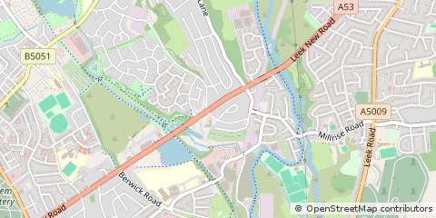 Map of Stoke-on-Trent, Staffordshire