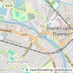 Map of Staines-Upon-Thames