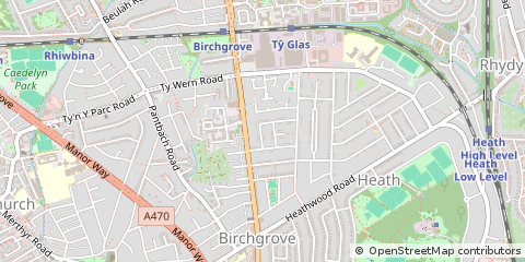 Map of South Glamorgan