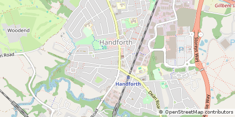 Map of Handforth, Cheshire
