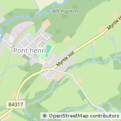Map of Llanelli, Dyfed