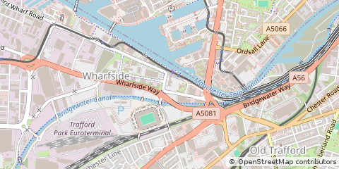 Map of Stretford, Manchester