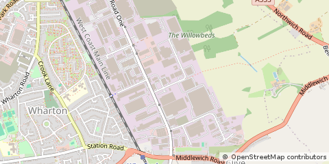 Map of Winsford