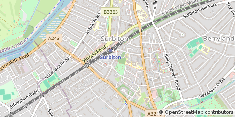 Map of Surbiton