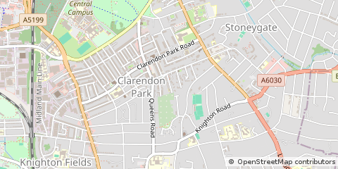 Map of Leicester