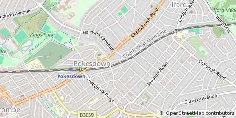 Map of Bournemouth