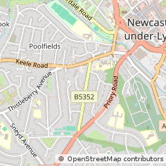 Map of Newcastle-Under-Lyme, Staffordshire