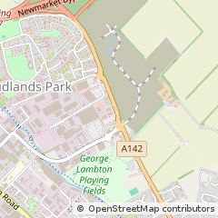 Map of Newmarket, Suffolk