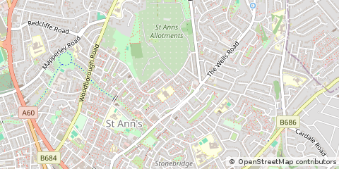 Map of Nottingham
