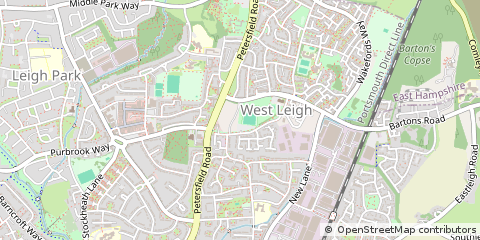 Map of Havant, Hampshire
