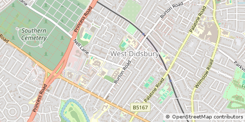 Map of Manchester