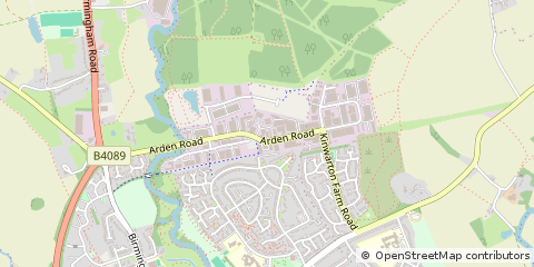 Map of Alcester, Warwickshire