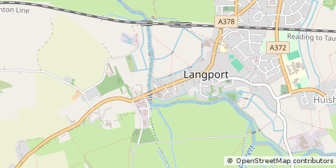 Map of Langport, Somerset
