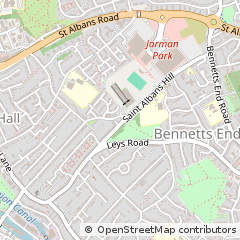 Map of Hemel Hempstead, Hertfordshire